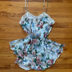 Vintage Coquette Floral Slip